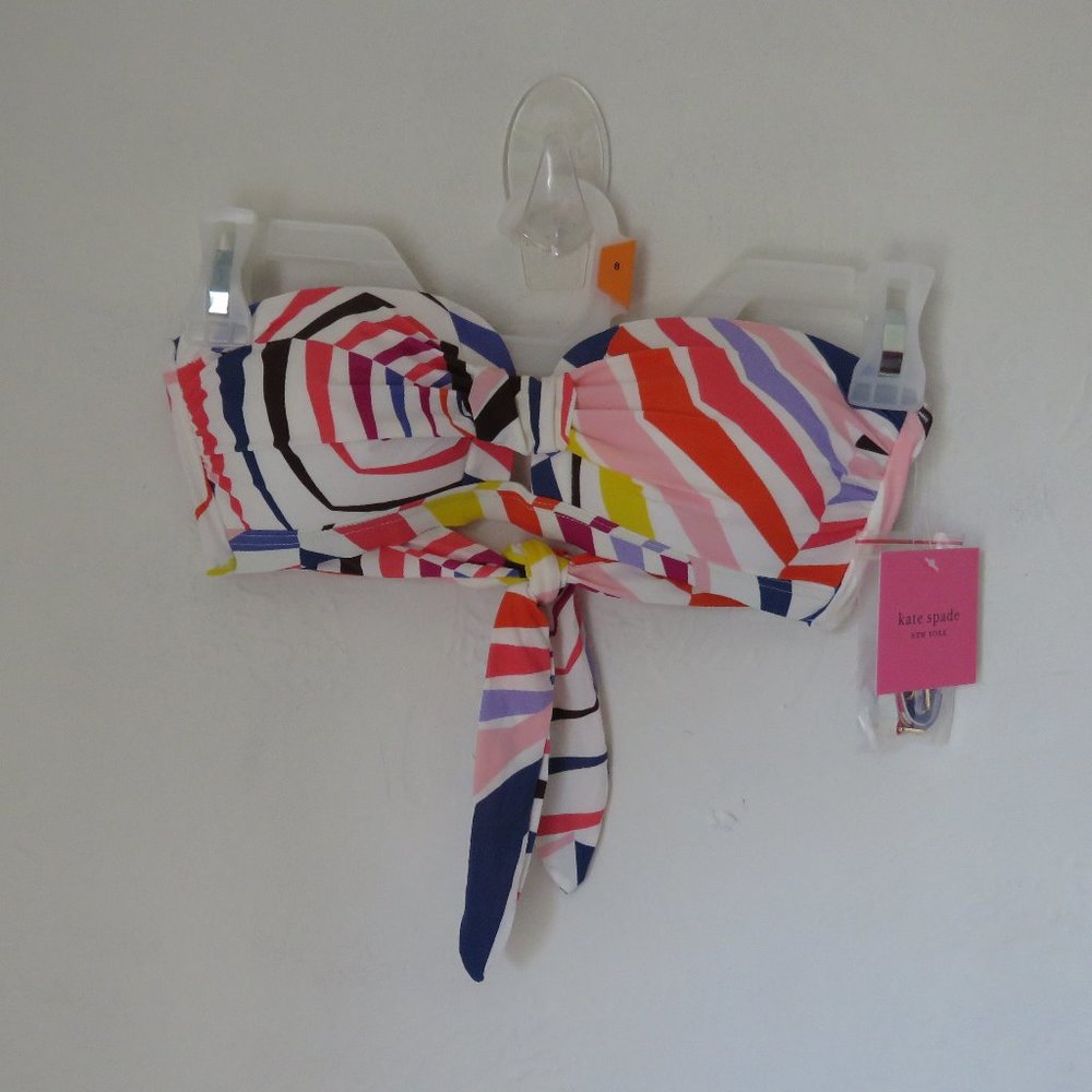 Kate Spade New York Geobrella Molded Bandeau Bikini Top